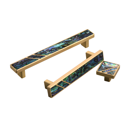 Antique Vintage Brass Shell Cabinet Pulls for Kitchen Cabinets