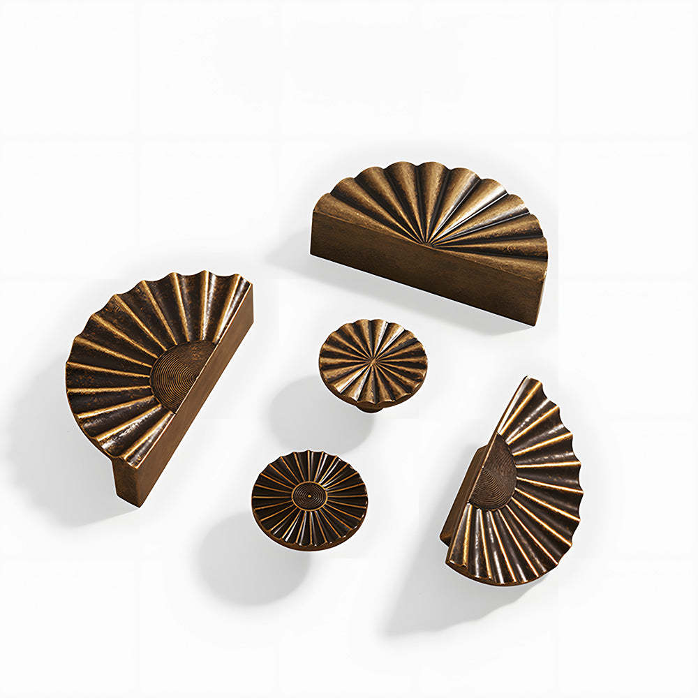 Classic Antique Sunburst Half Circle Cabinet Pulls