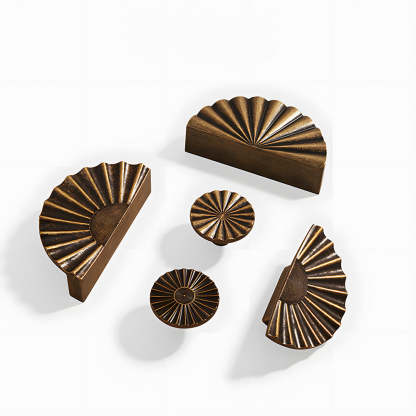 Classic Antique Sunburst Half Circle Cabinet Pulls