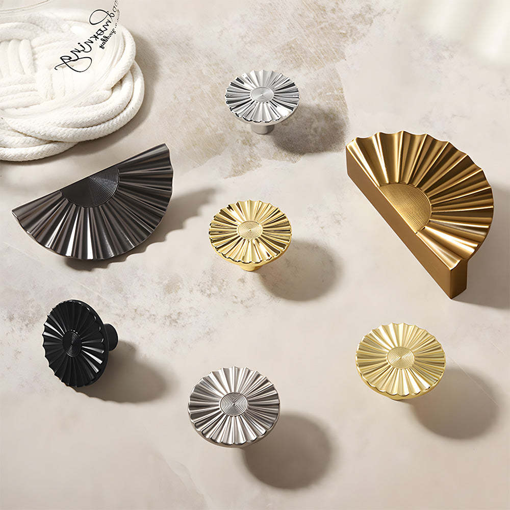 Classic Antique Sunburst Half Circle Cabinet Pulls