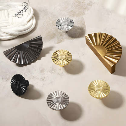 Classic Antique Sunburst Half Circle Cabinet Pulls