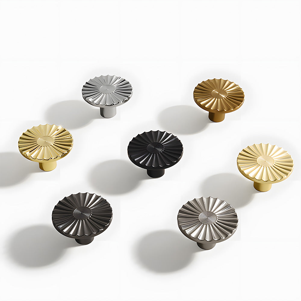Classic Antique Sunburst Half Circle Cabinet Pulls