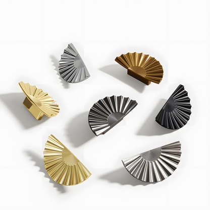 Classic Antique Sunburst Half Circle Cabinet Pulls