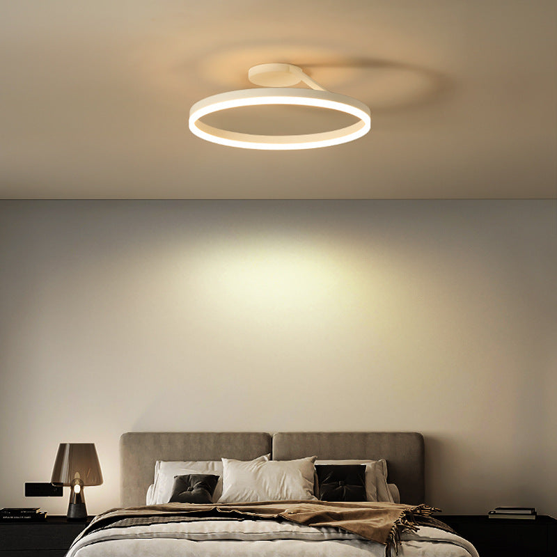 Circle Minimalist Metal LED Living Room Ceiling Light