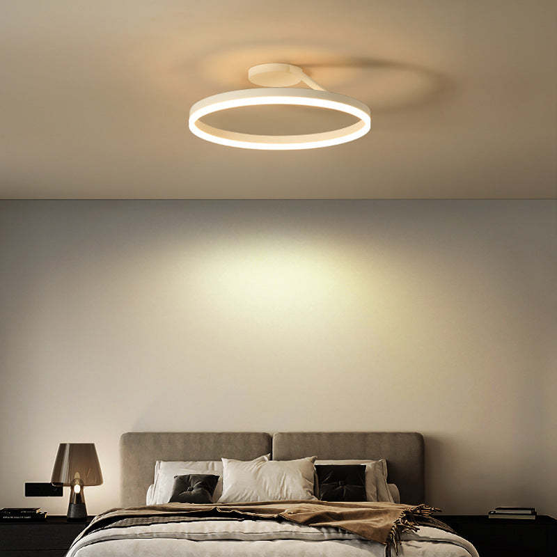 Circle Minimalist Metal LED Living Room Ceiling Light