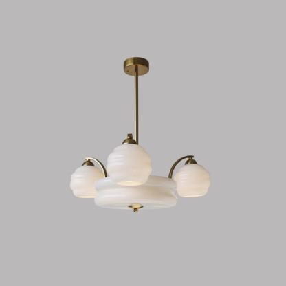 Classic Art Deco Glass Chandelier -Homdiy