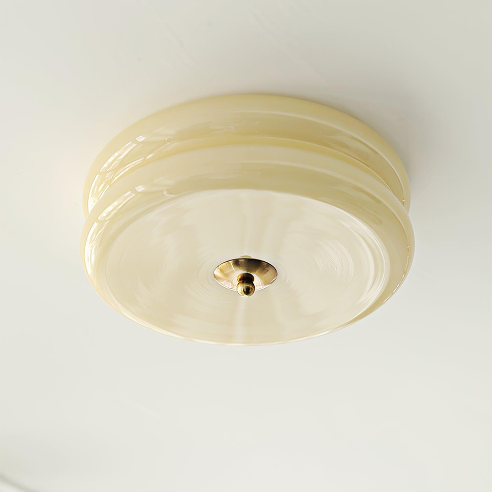 Art LED Glass Flush Mount Ceiling Lights -Homdiy