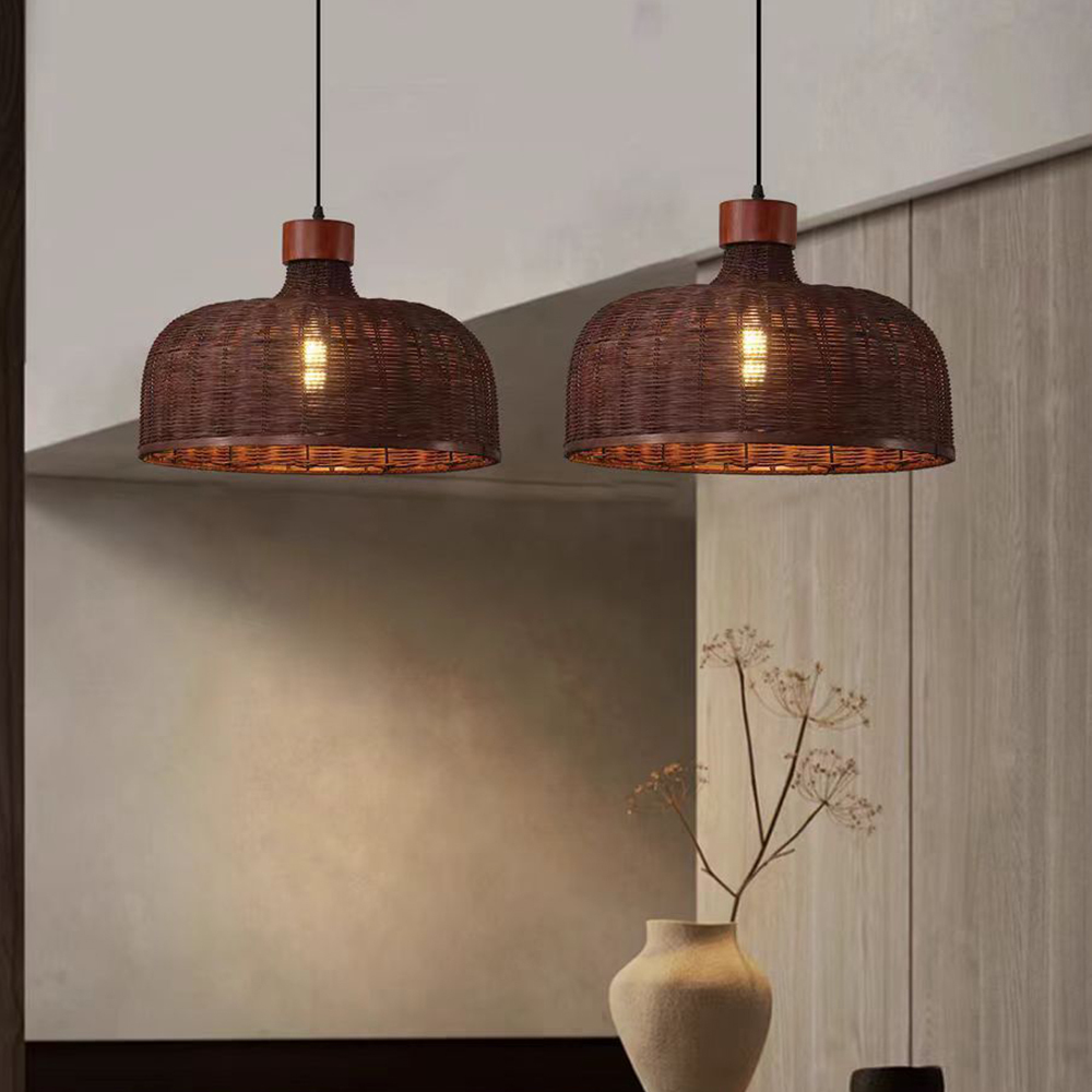 Artistic Vintage Eco-friendly Rattan Pendant Light