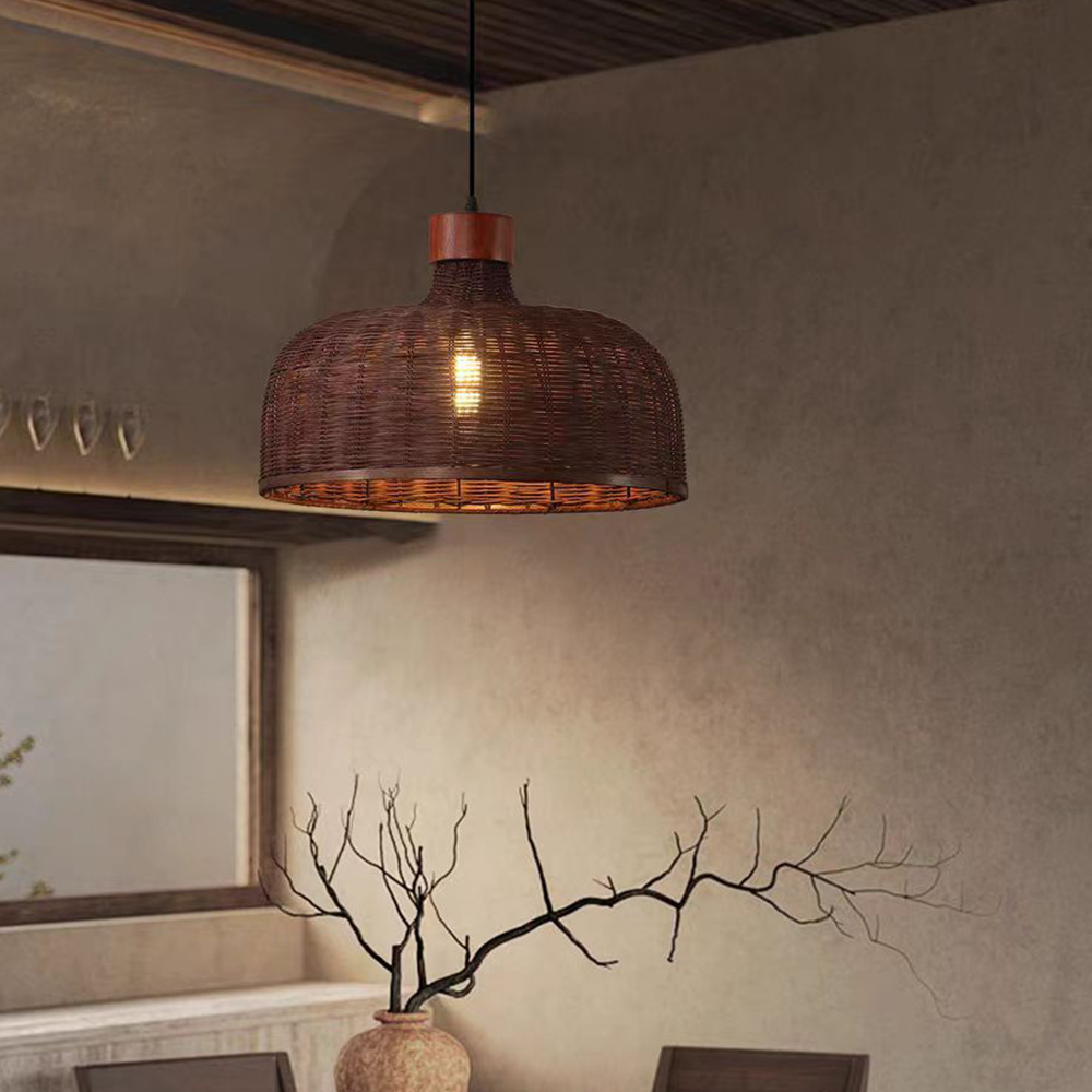 Artistic Vintage Eco-friendly Rattan Pendant Light