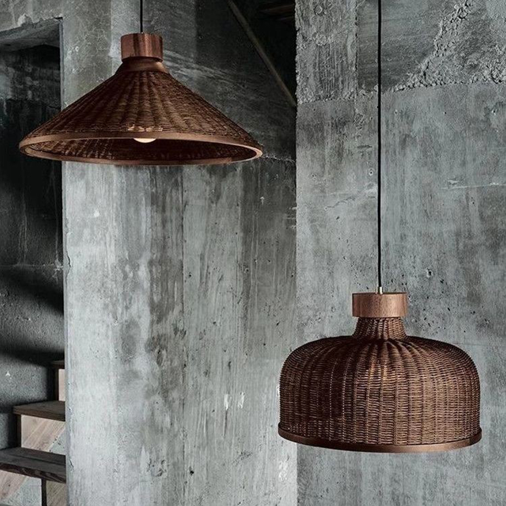 Artistic Vintage Eco-friendly Rattan Pendant Light