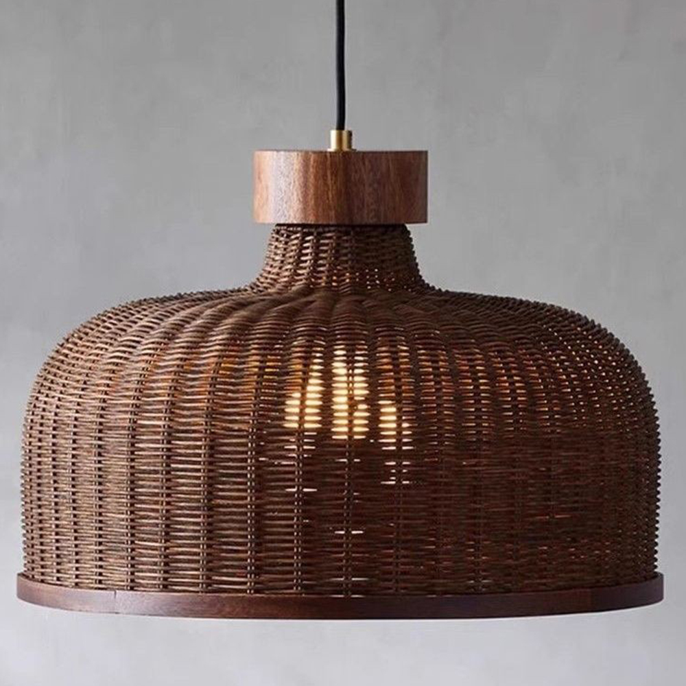 Artistic Vintage Eco-friendly Rattan Pendant Light