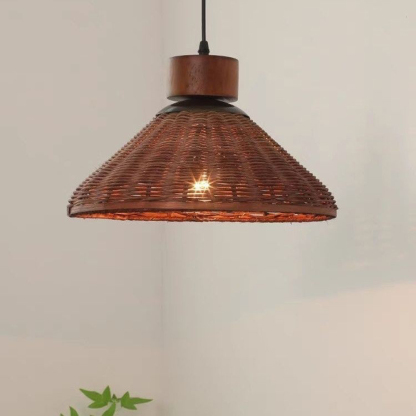 Artistic Vintage Eco-friendly Rattan Pendant Light