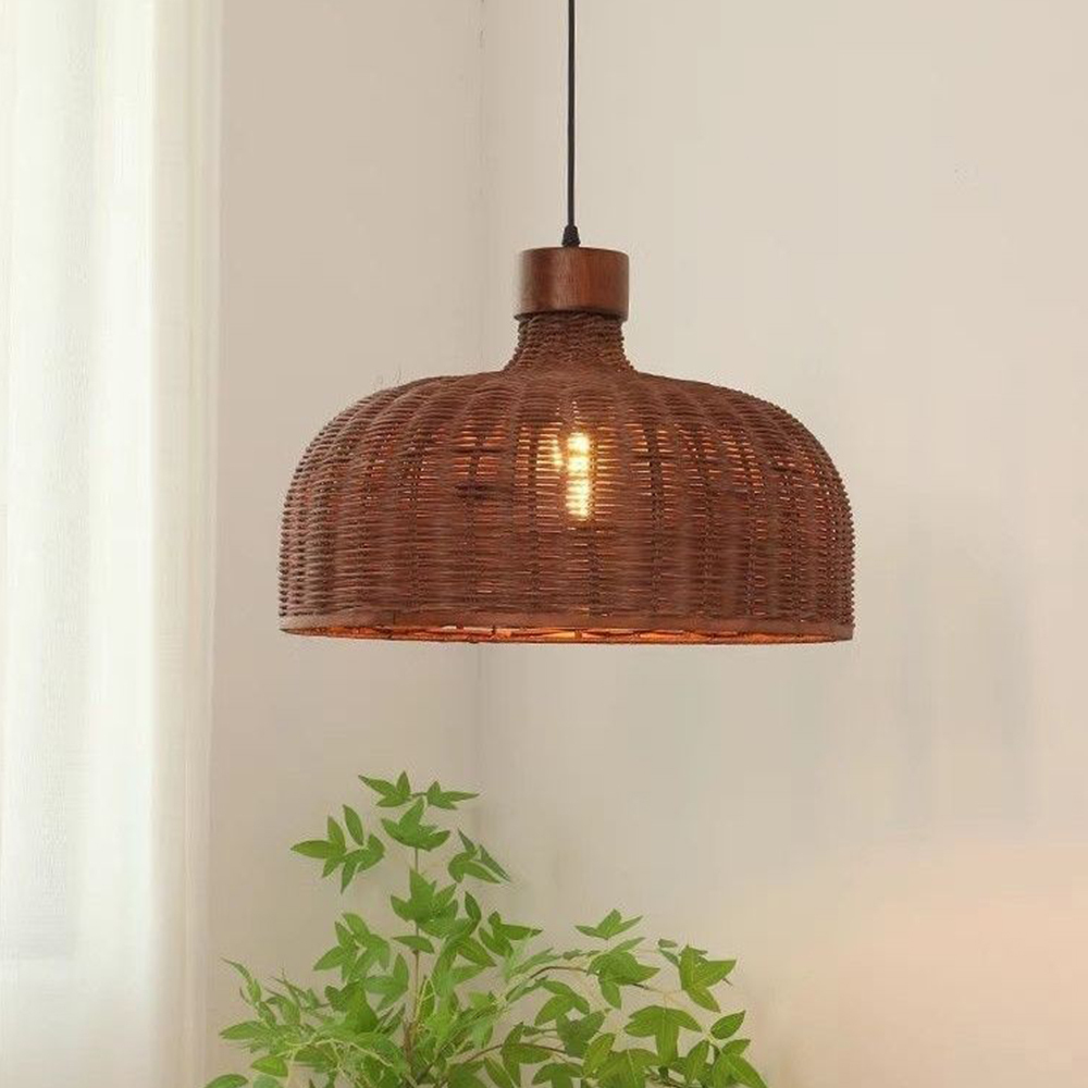 Artistic Vintage Eco-friendly Rattan Pendant Light