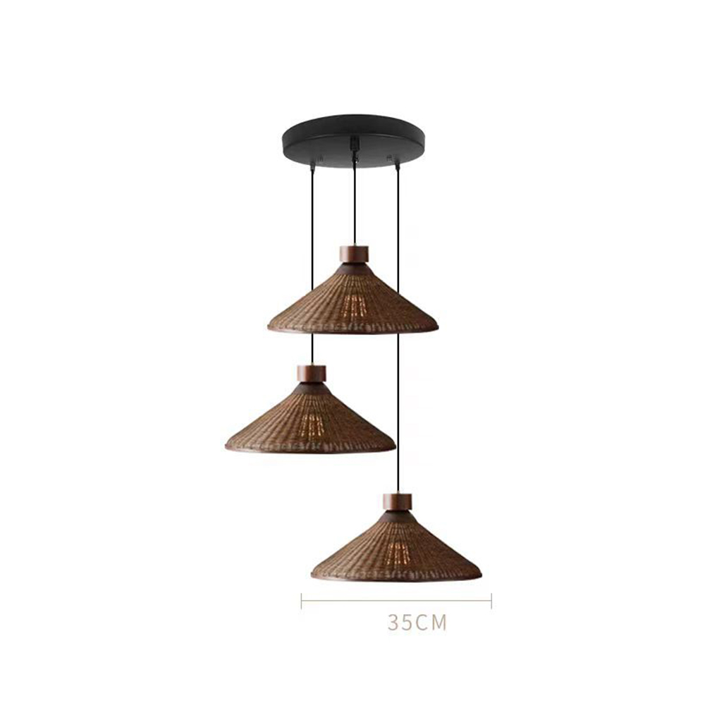 Artistic Vintage Eco-friendly Rattan Pendant Light