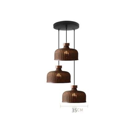 Artistic Vintage Eco-friendly Rattan Pendant Light