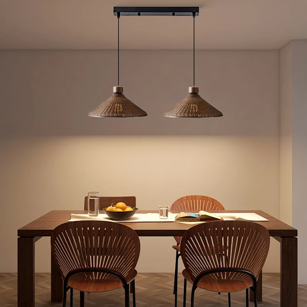 Artistic Vintage Eco-friendly Rattan Pendant Light