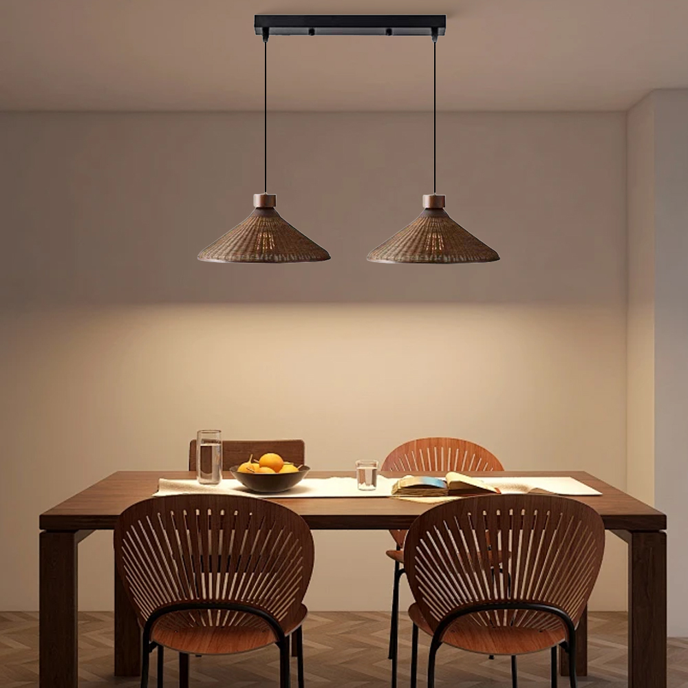 Artistic Vintage Eco-friendly Rattan Pendant Light