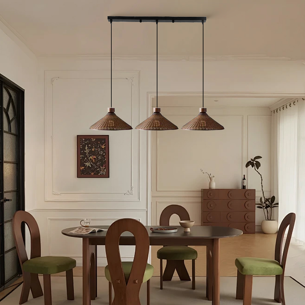 Artistic Vintage Eco-friendly Rattan Pendant Light