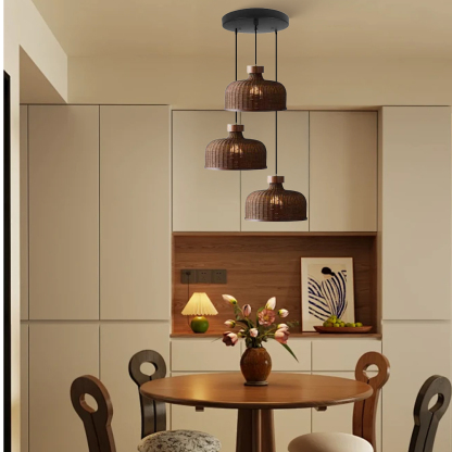 Artistic Vintage Eco-friendly Rattan Pendant Light