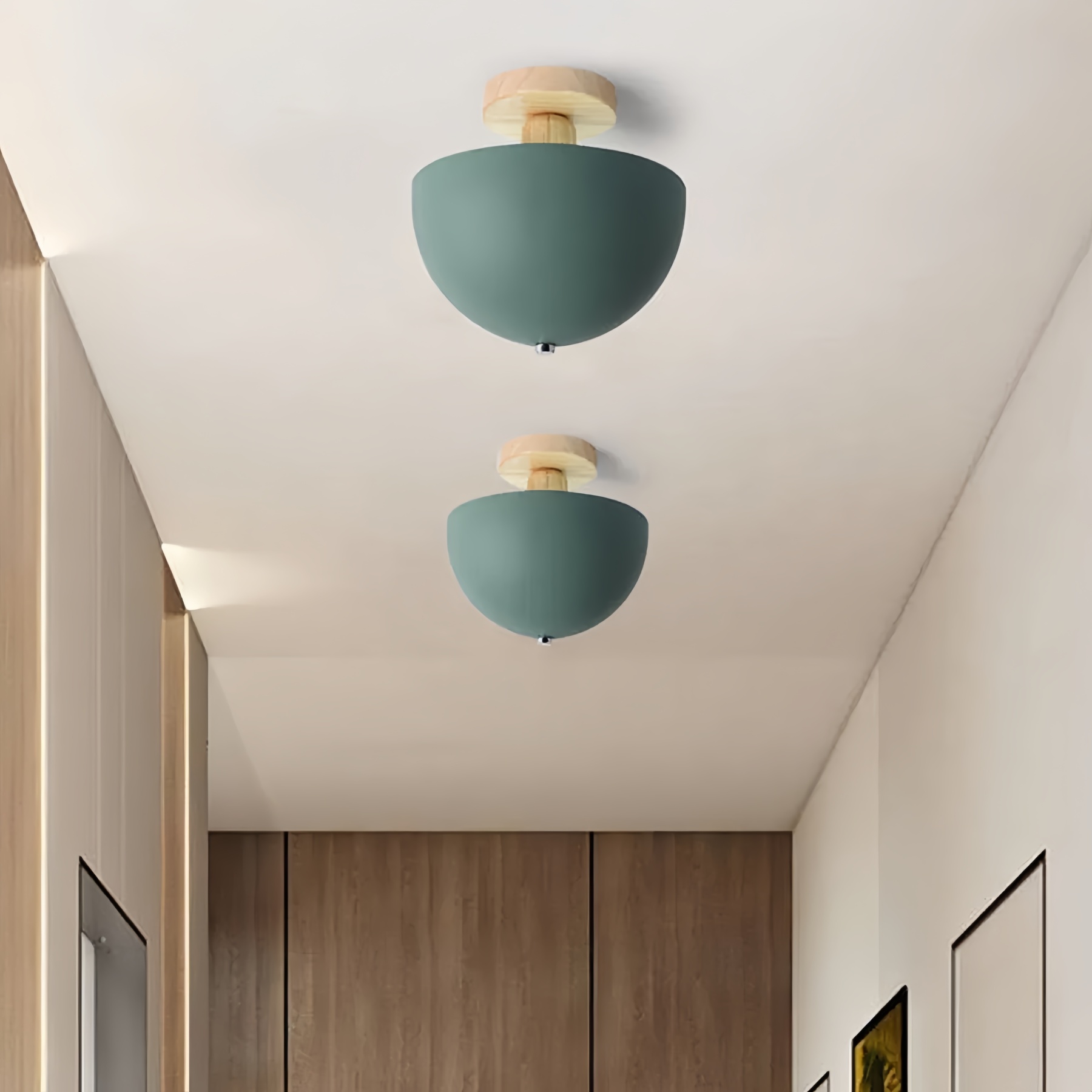 Homdiy Ceiling Lamp Simple Art Decor Round Ceiling Light For Bedroom