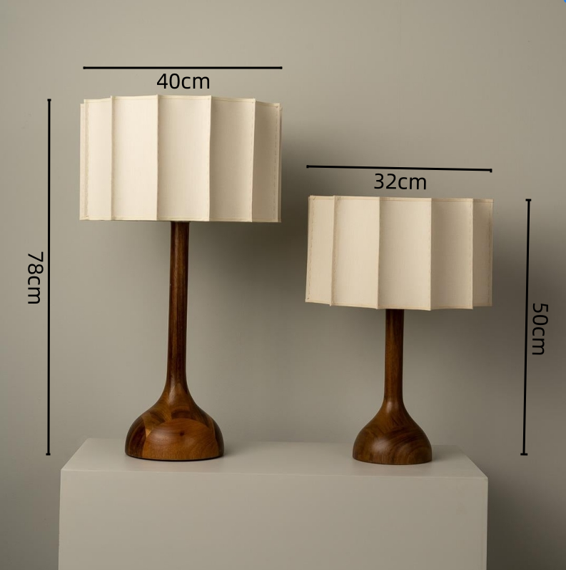 Wabi Sabi Designer Wood Table Lamp -Homdiy