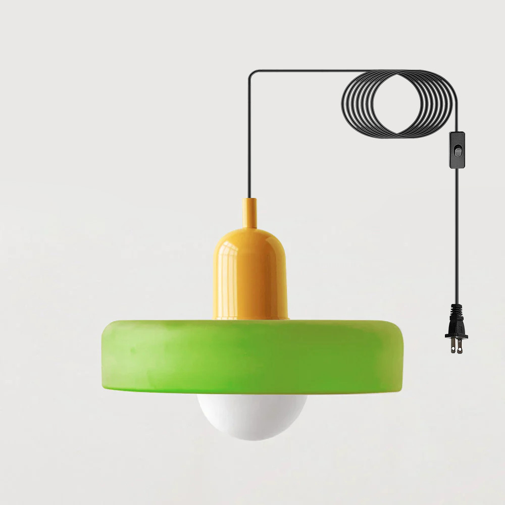 Bauhaus Stained Glass Pendant Light -Homdiy