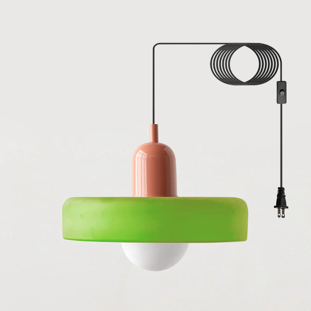 Bauhaus Stained Glass Pendant Light -Homdiy