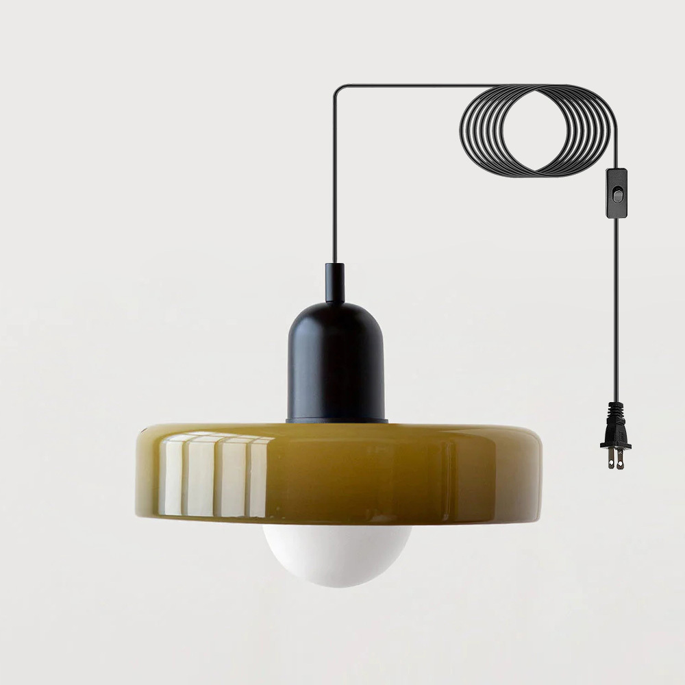 Bauhaus Stained Glass Pendant Light -Homdiy