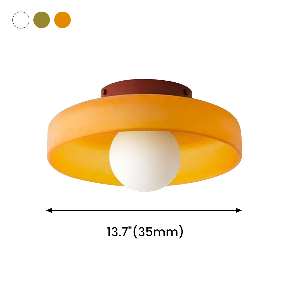 Bauhaus Mini Round Modern Glass Ceiling Light