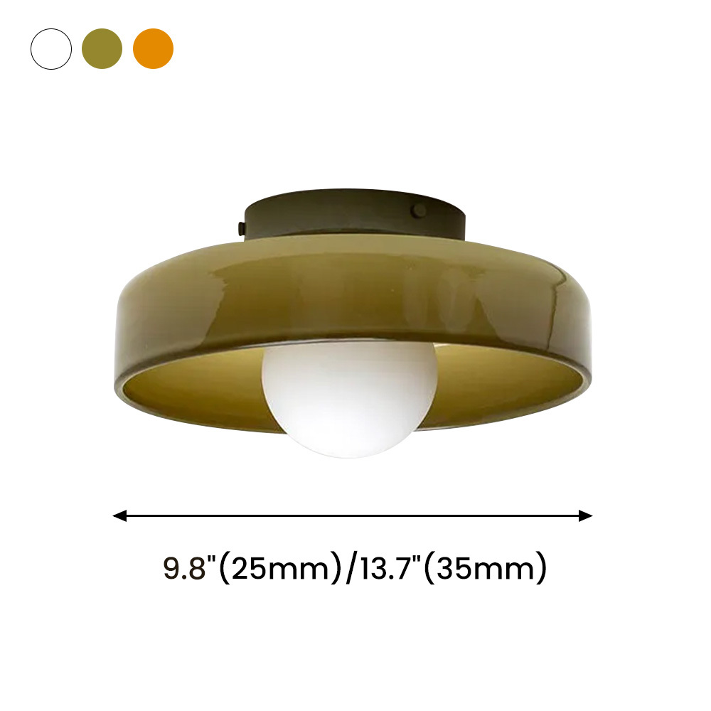 Bauhaus Mini Round Modern Glass Ceiling Light