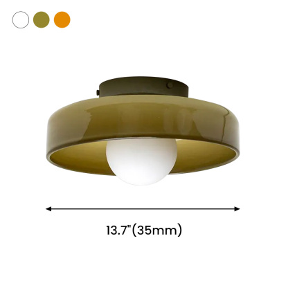 Bauhaus Mini Round Modern Glass Ceiling Light