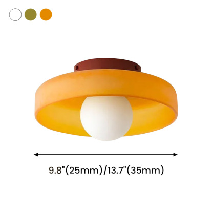 Bauhaus Mini Round Modern Glass Ceiling Light