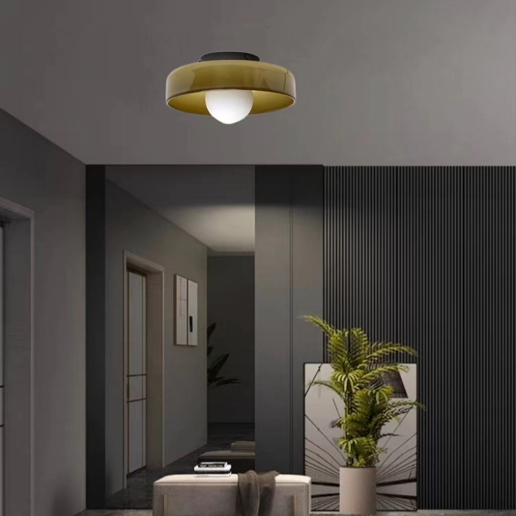 Bauhaus Mini Round Modern Glass Ceiling Light