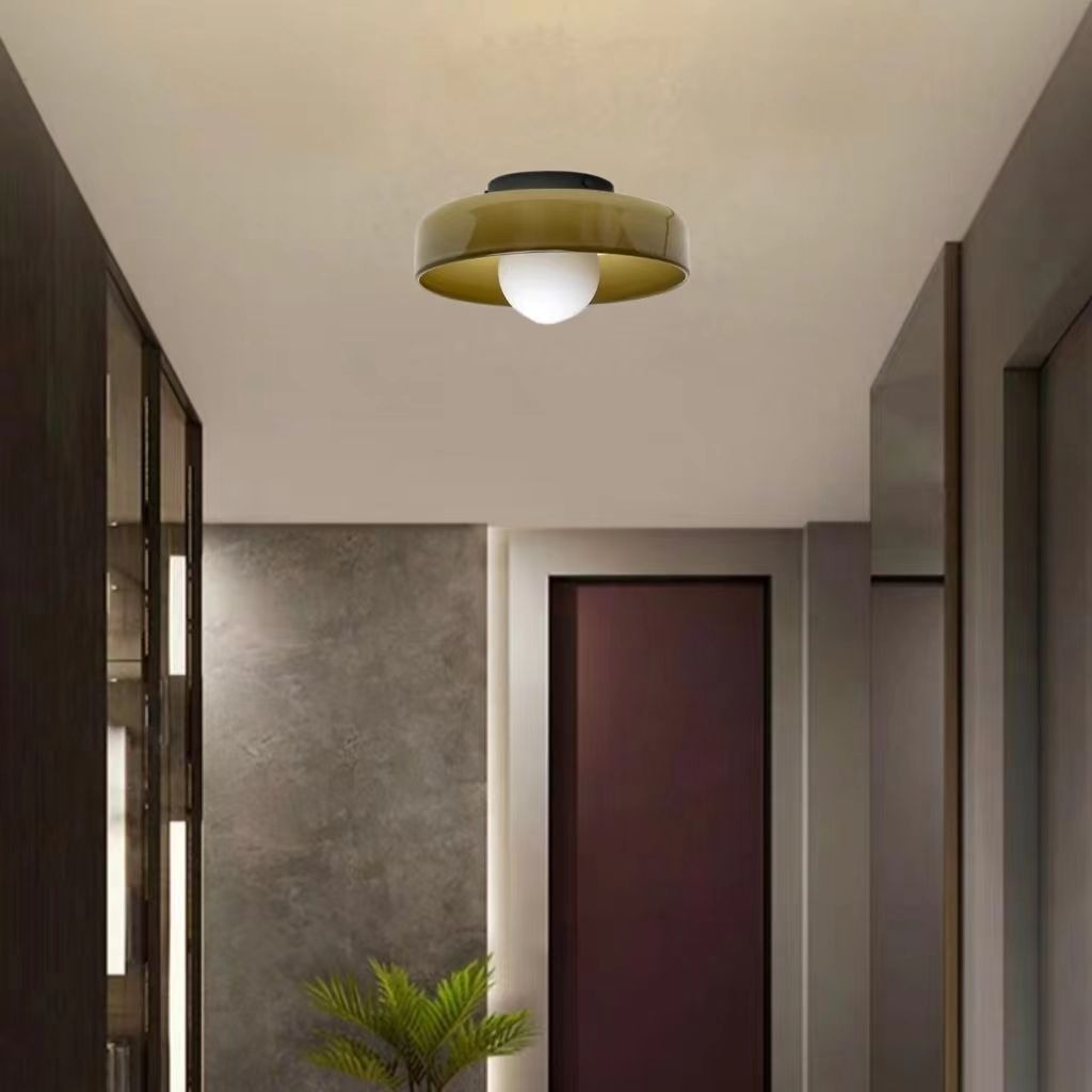 Bauhaus Mini Round Modern Glass Ceiling Light
