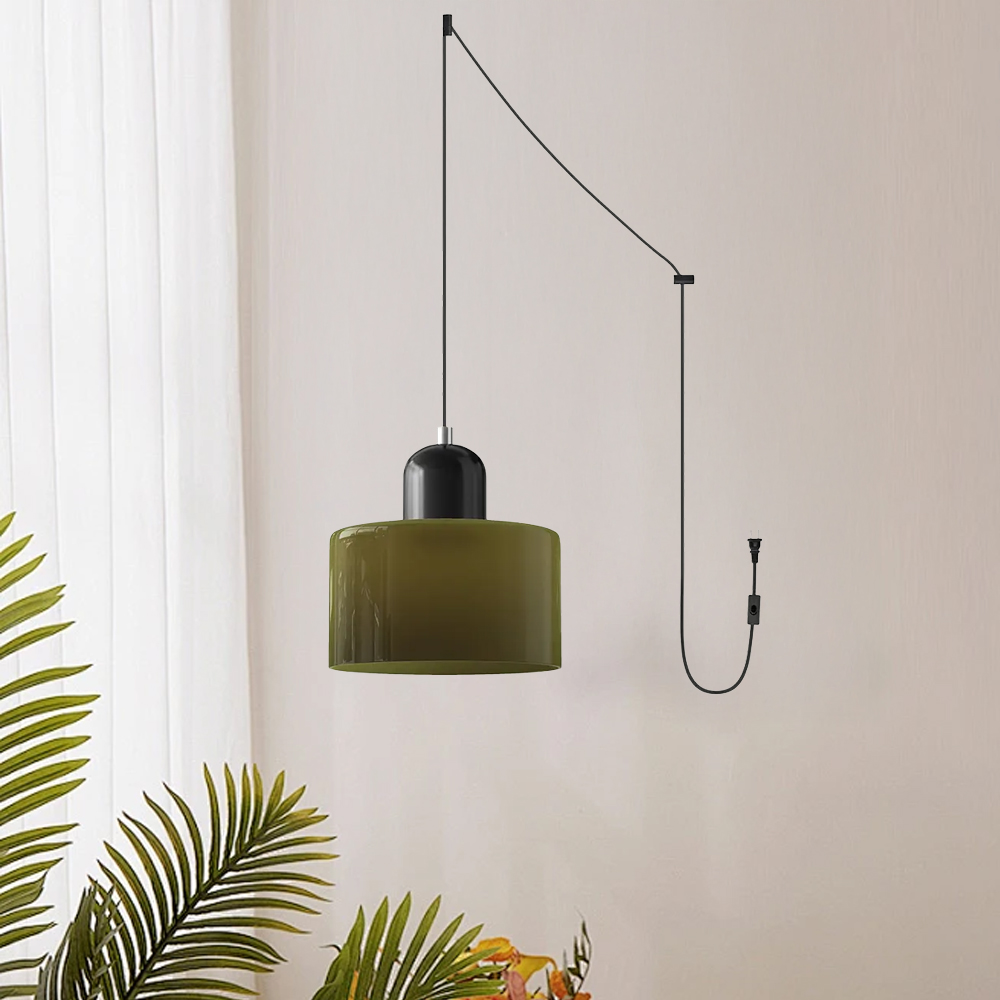 Bauhaus Plug-in Small Glass Pendant Light