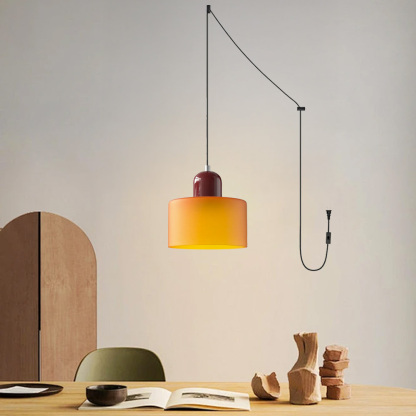 Bauhaus Plug-in Small Glass Pendant Light