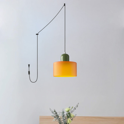 Bauhaus Plug-in Small Glass Pendant Light