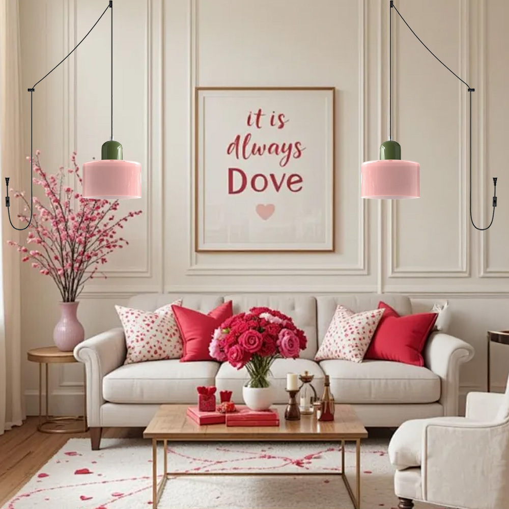 Bauhaus Plug-in Small Glass Pendant Light