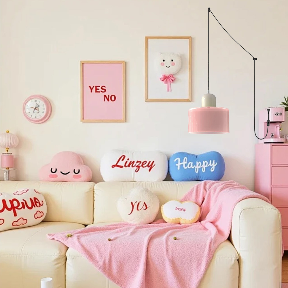 Bauhaus Plug-in Small Glass Pendant Light