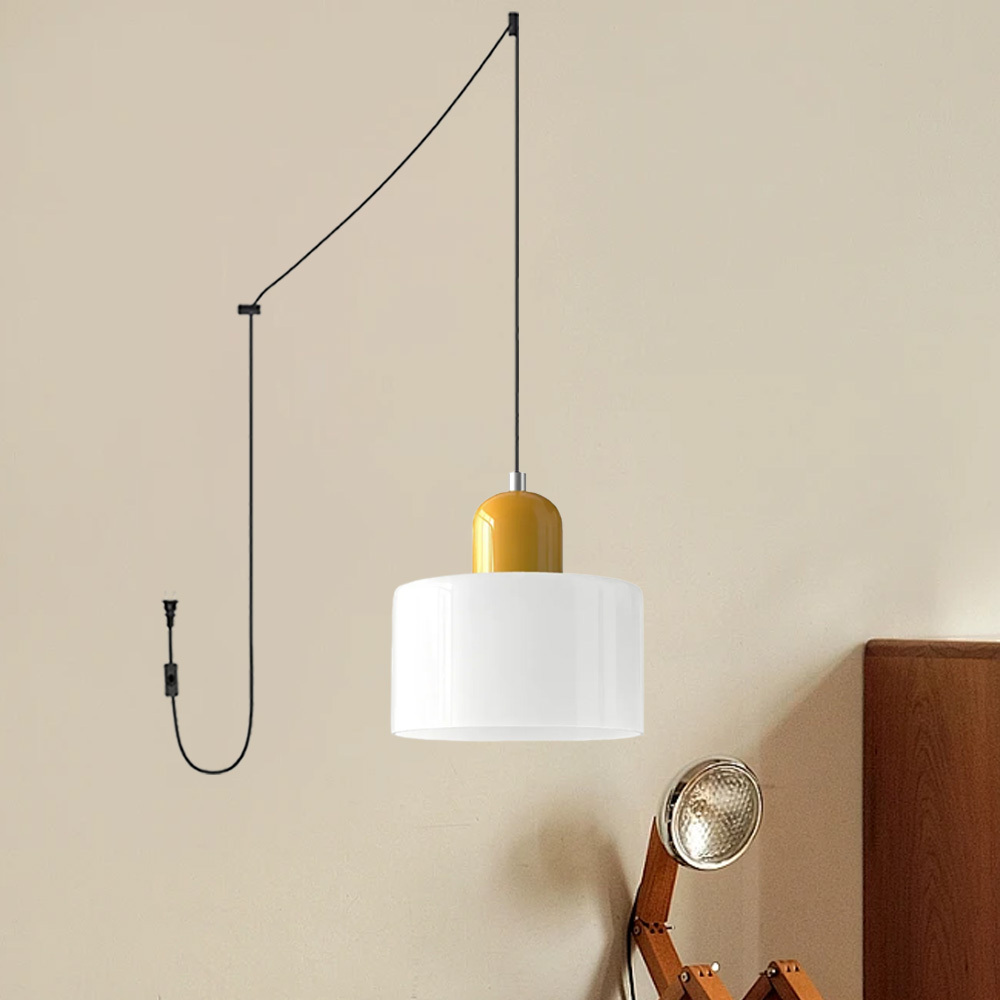 Bauhaus Plug-in Small Glass Pendant Light