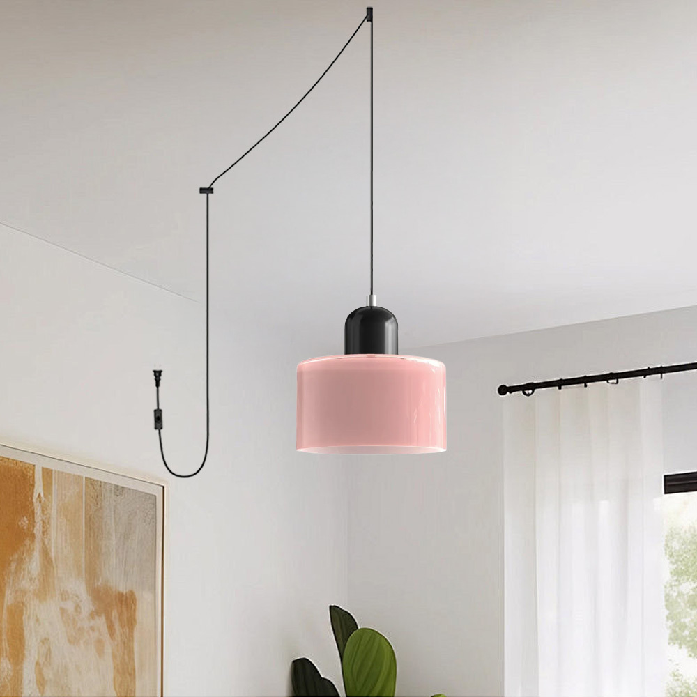 Bauhaus Plug-in Small Glass Pendant Light