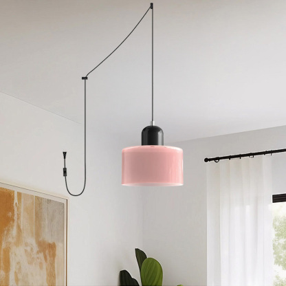 Bauhaus Plug-in Small Glass Pendant Light