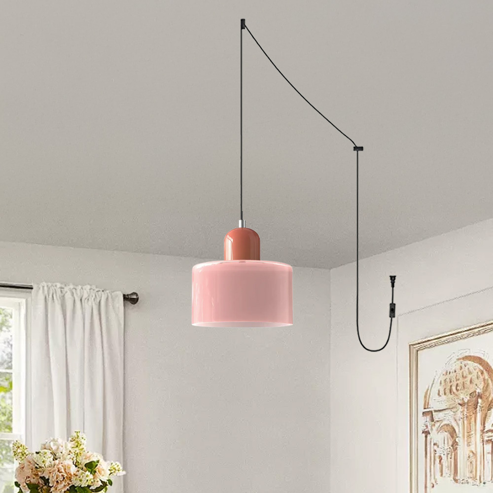 Bauhaus Plug-in Small Glass Pendant Light