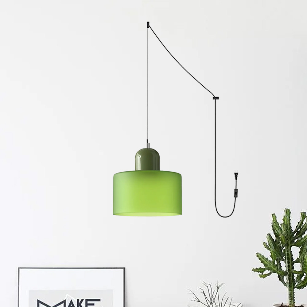 Bauhaus Plug-in Small Glass Pendant Light