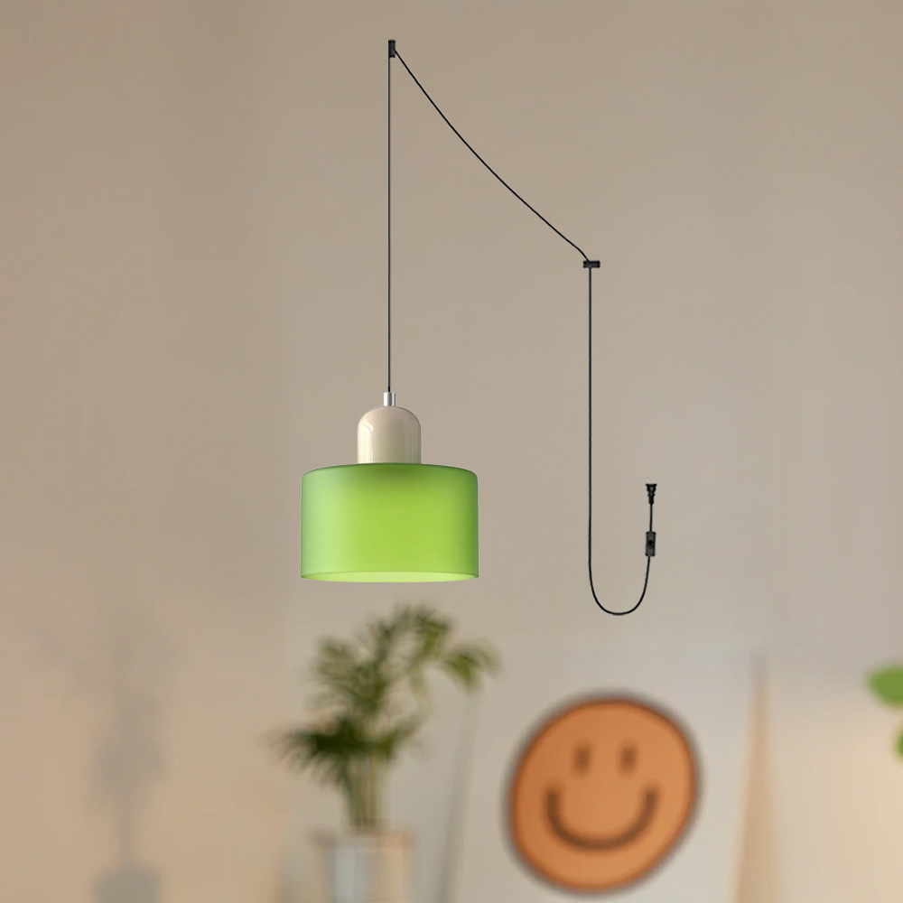 Bauhaus Plug-in Small Glass Pendant Light