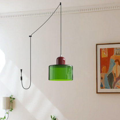 Bauhaus Plug-in Small Glass Pendant Light
