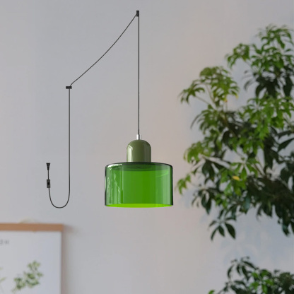 Bauhaus Plug-in Small Glass Pendant Light