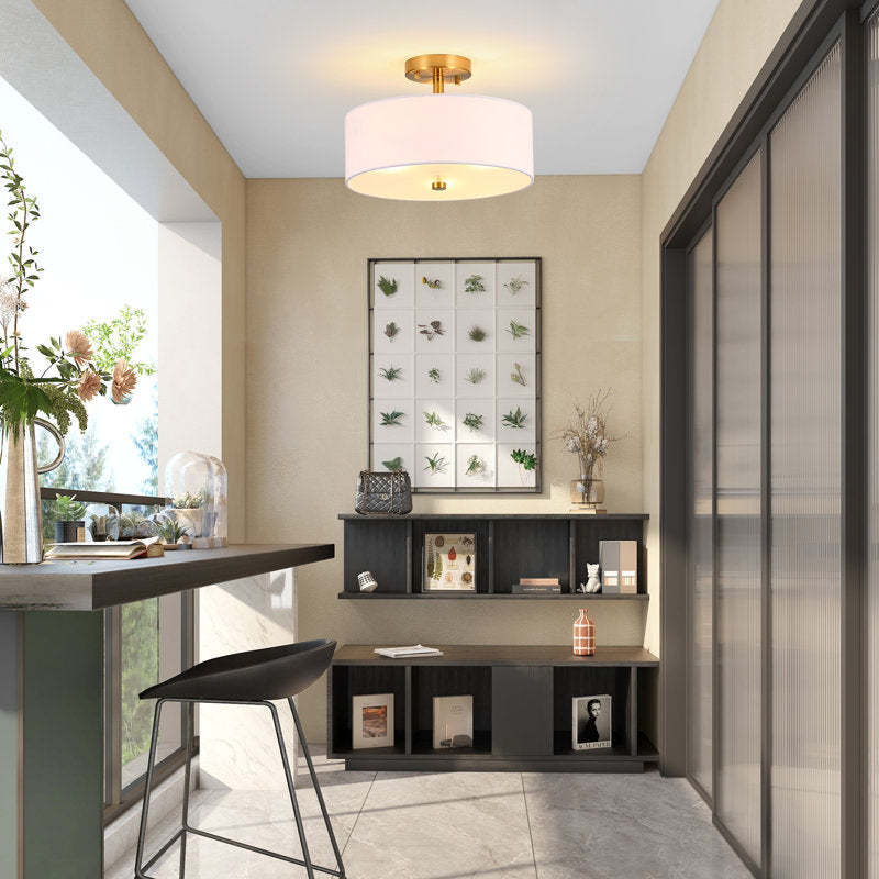 Minimalist Fabric Simple Living Room Ceiling Light -Homdiy