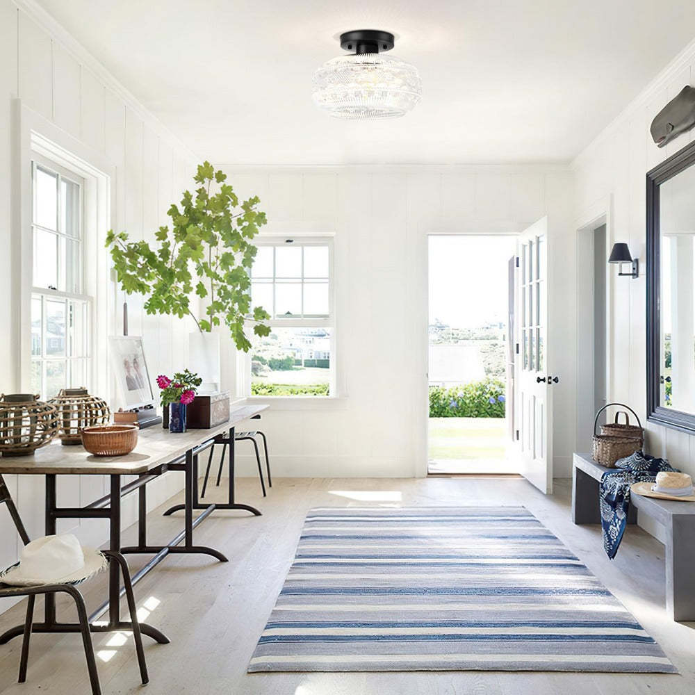 Retro Clear Luxury Ceiling Hallway Light -Homdiy