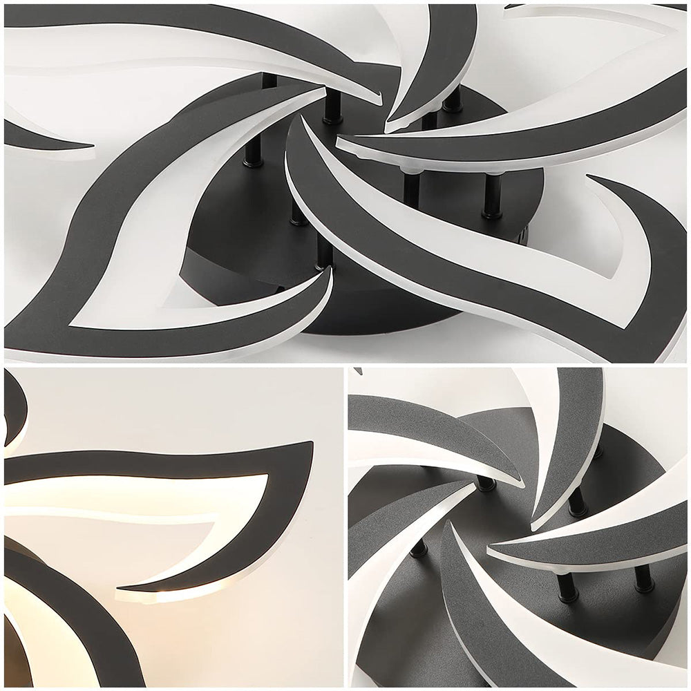 Modern Creative Iron Acrylic LED Flush Ceiling Light